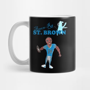 Amon-Ra St. Brown Lions Drawing Mug